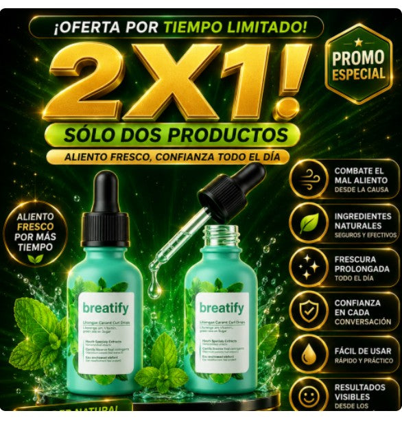 BREATIFY 2x1 - MAL ALIENTO ORIGINAL U.S.A