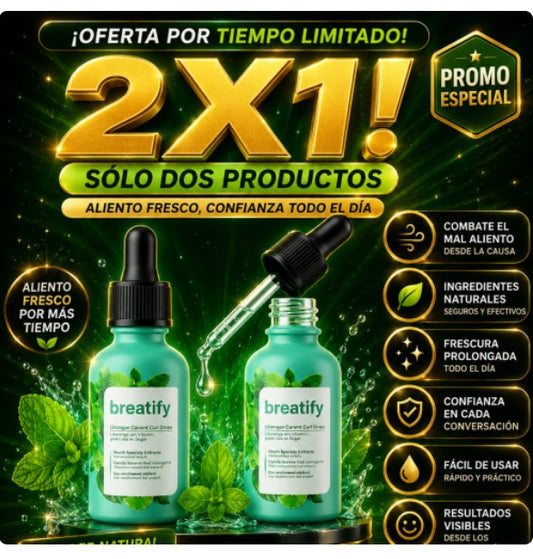 BREATIFY 2x1 - MAL ALIENTO ORIGINAL U.S.A